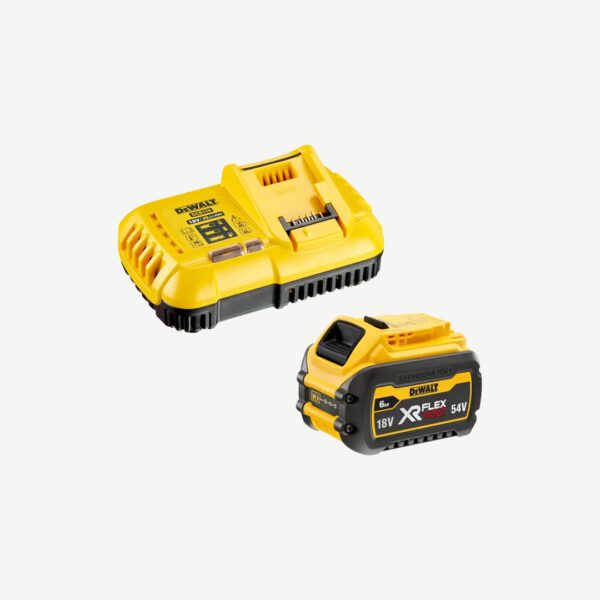 DEWALT XR FLEXVOLT BATTERY & CHARGER STARTER PACK 6AH