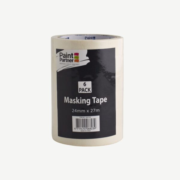 PAINT PARTNER 24MM X 27M THICK MASKING TAPE - 6 PACK - 1667532