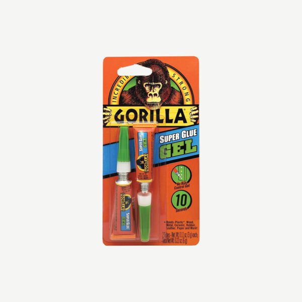 GORILLA SUPER GLUE GEL 2-3G TUBES