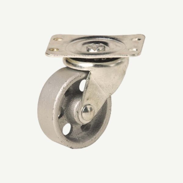 CASTOR SWIVEL PLATE EASYROLL 50mm CAST IRON 15148