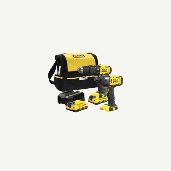 STANLEY FATMAX  18V-V20 2 PIECE COMBO KIT 2.0AH- SFMCK465D2S-XE