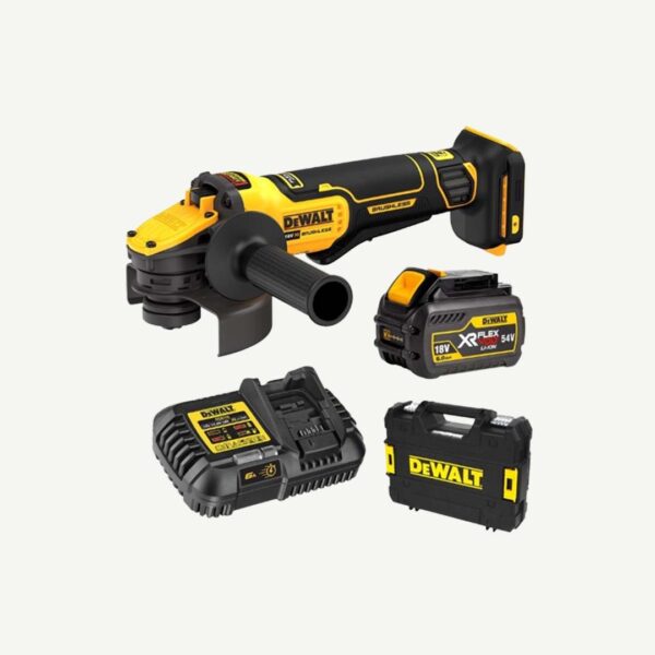 DEWALT ANGLE GRINDER 125mm FLEXVOLT 18v XR 1 x 6.0AH DCG416T1-XE