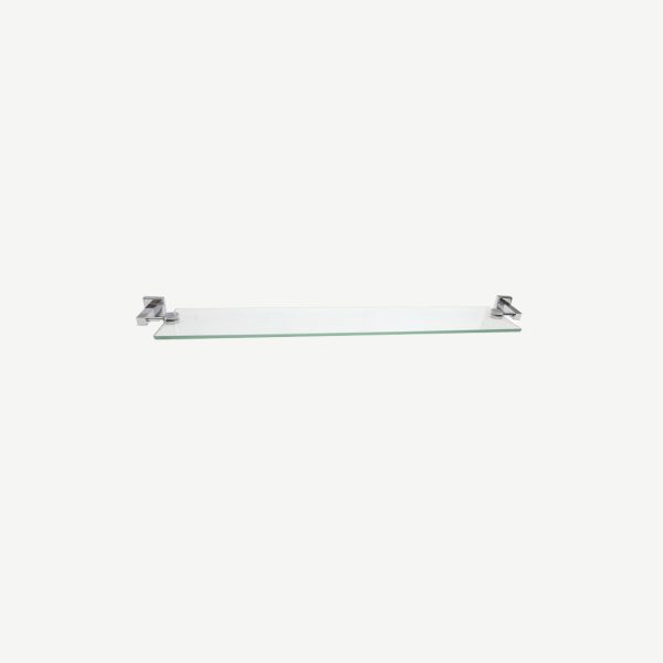 Estilo Lille Chrome Glass Shelf