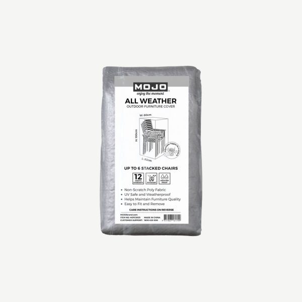 MOJO ALL WEATHER 6 STACK OF CHAIRS OUTDOOR FURNITURE COVER