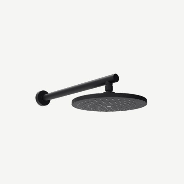 CLAYTAN - NEPTUNE II FIXED WALL SHOWER [ROUND] MATT BLACK