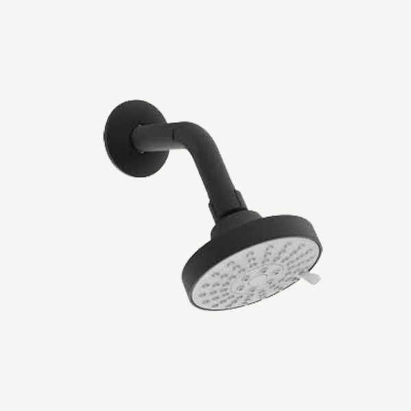 CLAYTAN - NEPTUNE II FIXED WALL SHOWER 3 FUNCTION BLACK