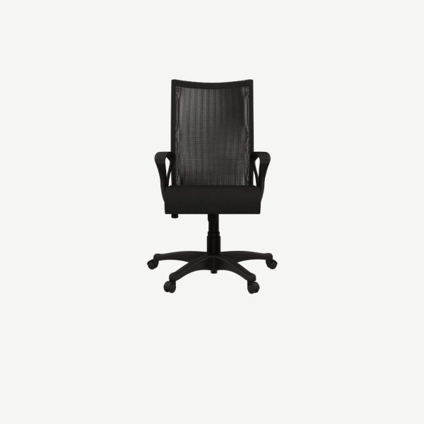 Swivel Mesh High Back-Office Chairs With Black Bungee