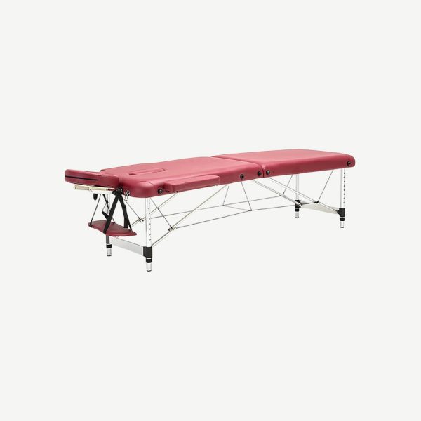 Massage Bed Aluminium Frame 186Cm X 70Cm X 50-78Cm Clr-Blk,Coffee,Wine Red