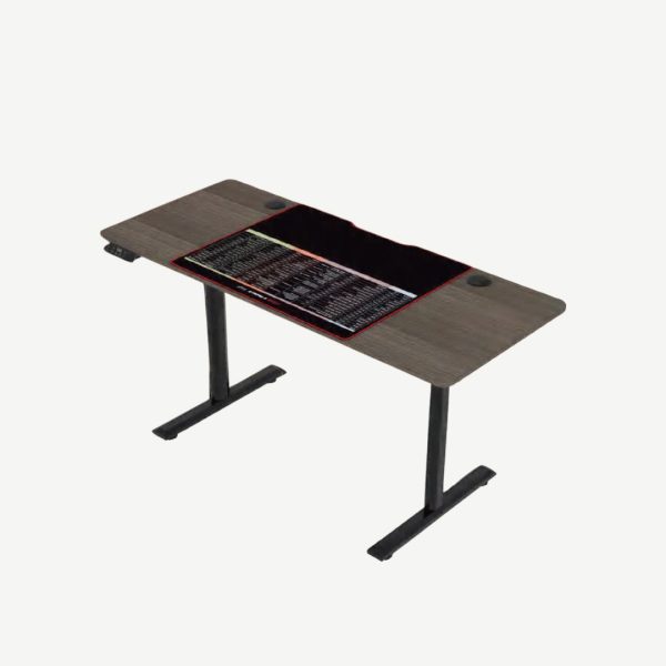 Adjustable Desk 1400X600X697-1196Mm-Black Mfc Desk Topsendi-Mf2M-01