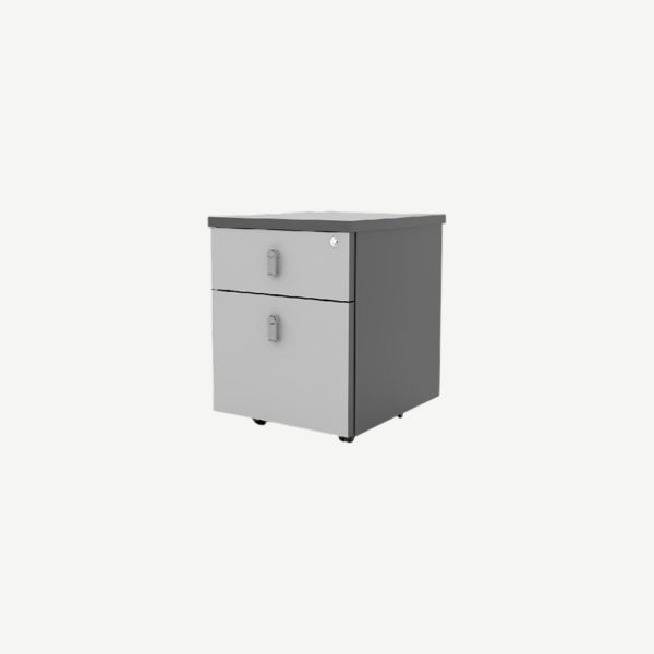  Apex - 3D Mobile Pedestal 425W X 490D X 540H (L.Grey/D.Grey)