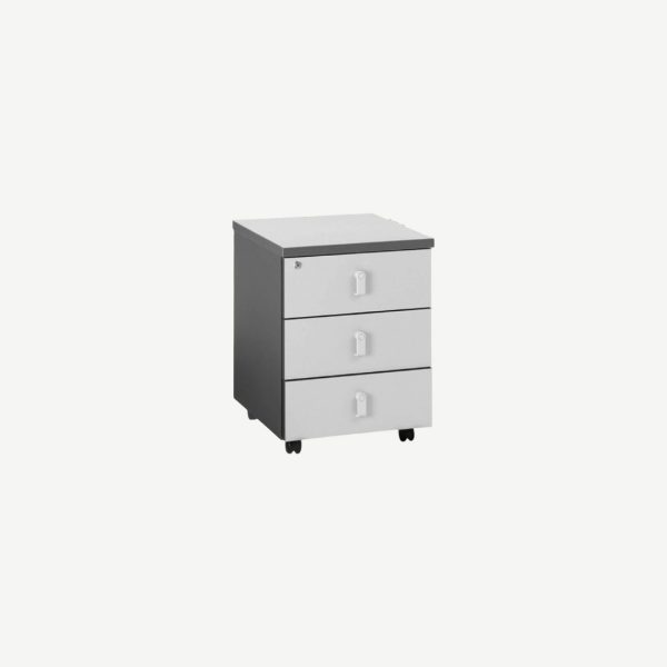  Apex - 3D Mobile Pedestal (L.Grey/D.Grey)