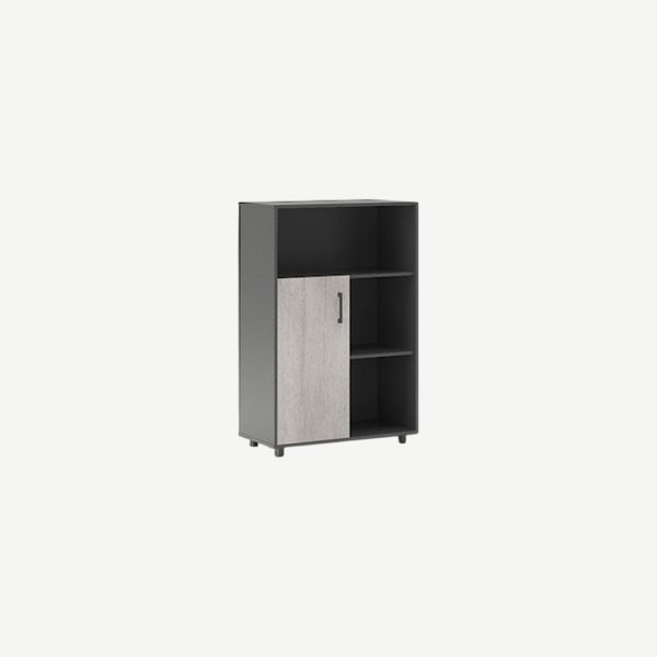  Filing Cabinet With Steel Legs 800X400X1200Mm-16Mm Mfc Black Board
