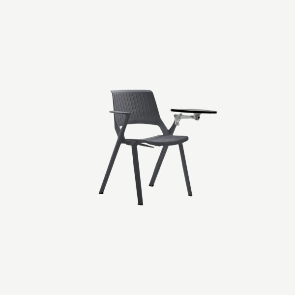  Training Chair With Writing Table Dark Gray Pp Material