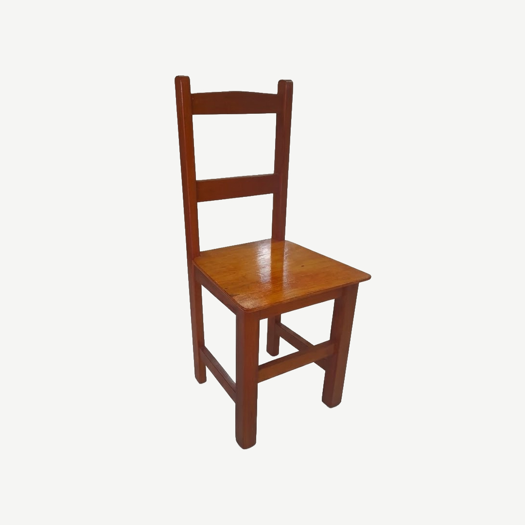 LOCAL WOODEN CHAIR-MAPLE COLOUR (Item 1)