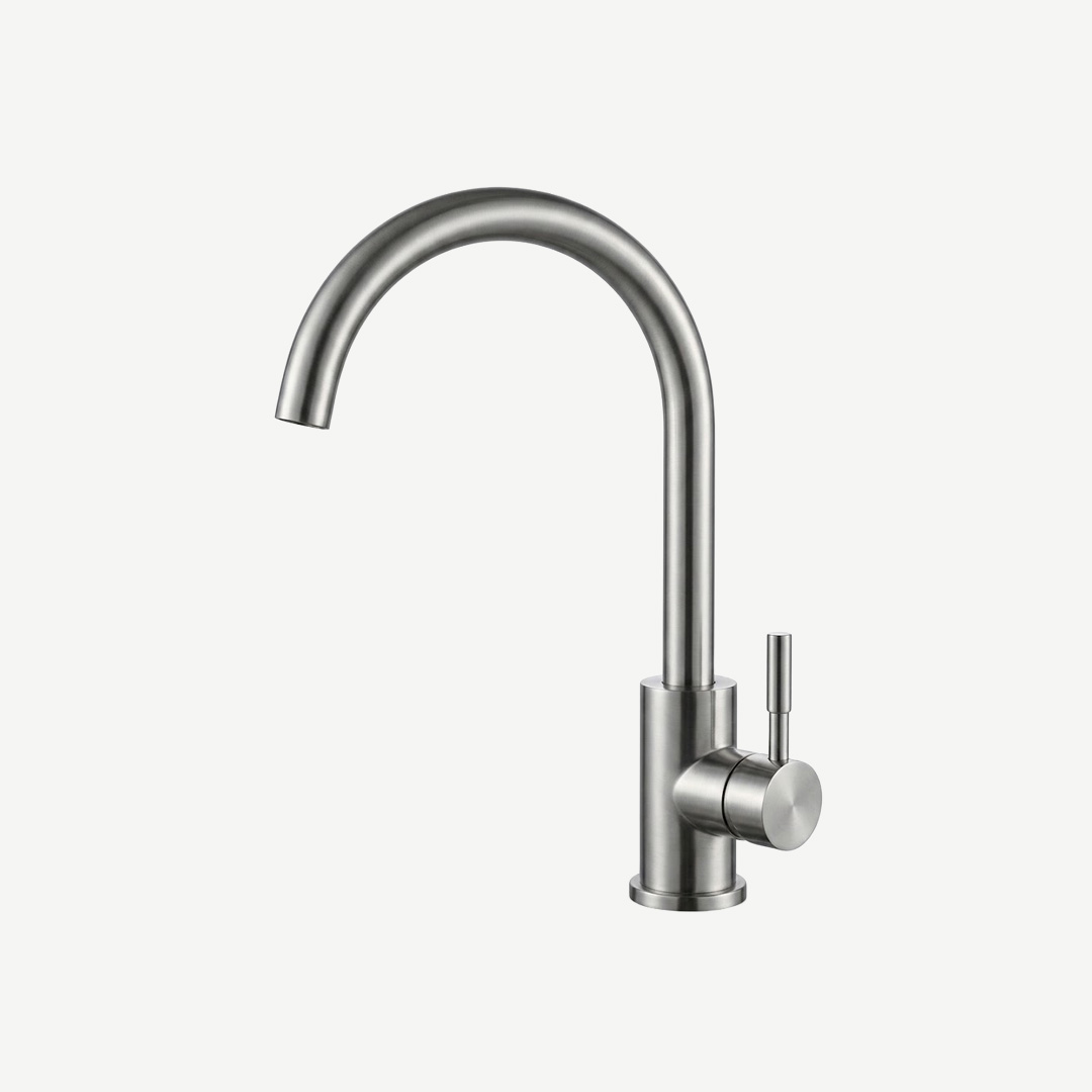 CASCADE FAUCET STAINLESS STEEL STANDARD SUS304 GOOSENECK SINK MIXER -SS3047