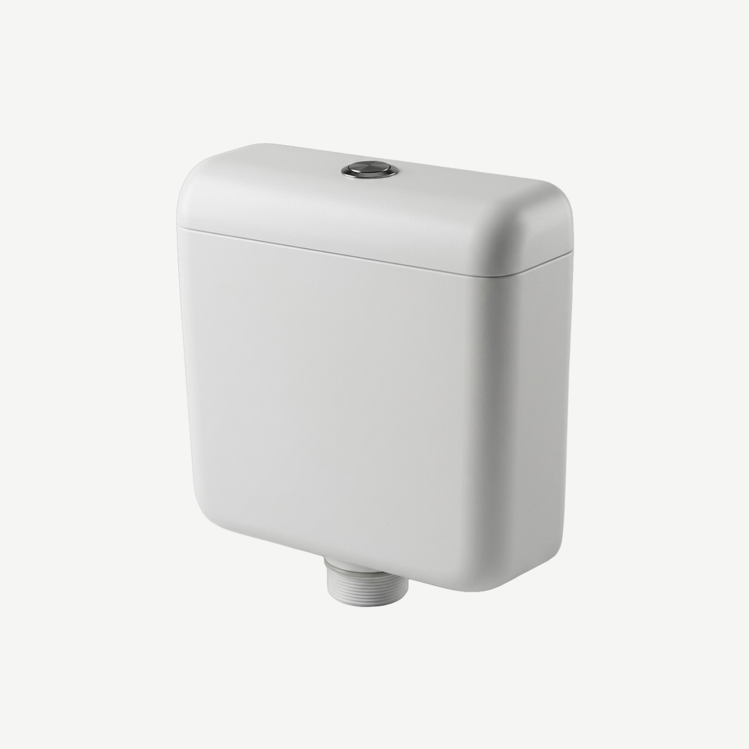 CLAYTAN TOP PUSH PLASTIC CISTERN LH RH INLET