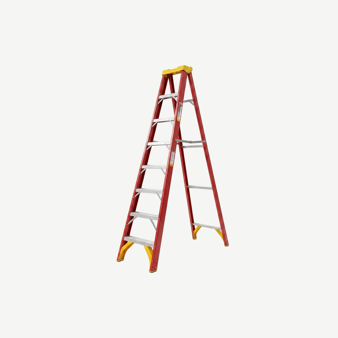 8 STEP FIBERGLASS SINGLE SIDE LADDER 150KG - RCH03779