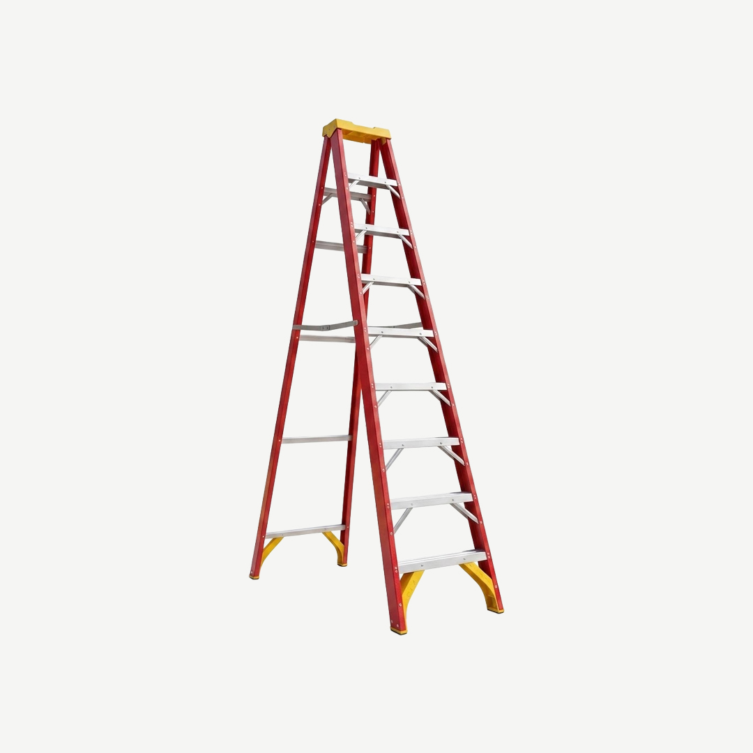 9 STEP FIBERGLASS SINGLE SIDE LADDER 150KG - RCH03780