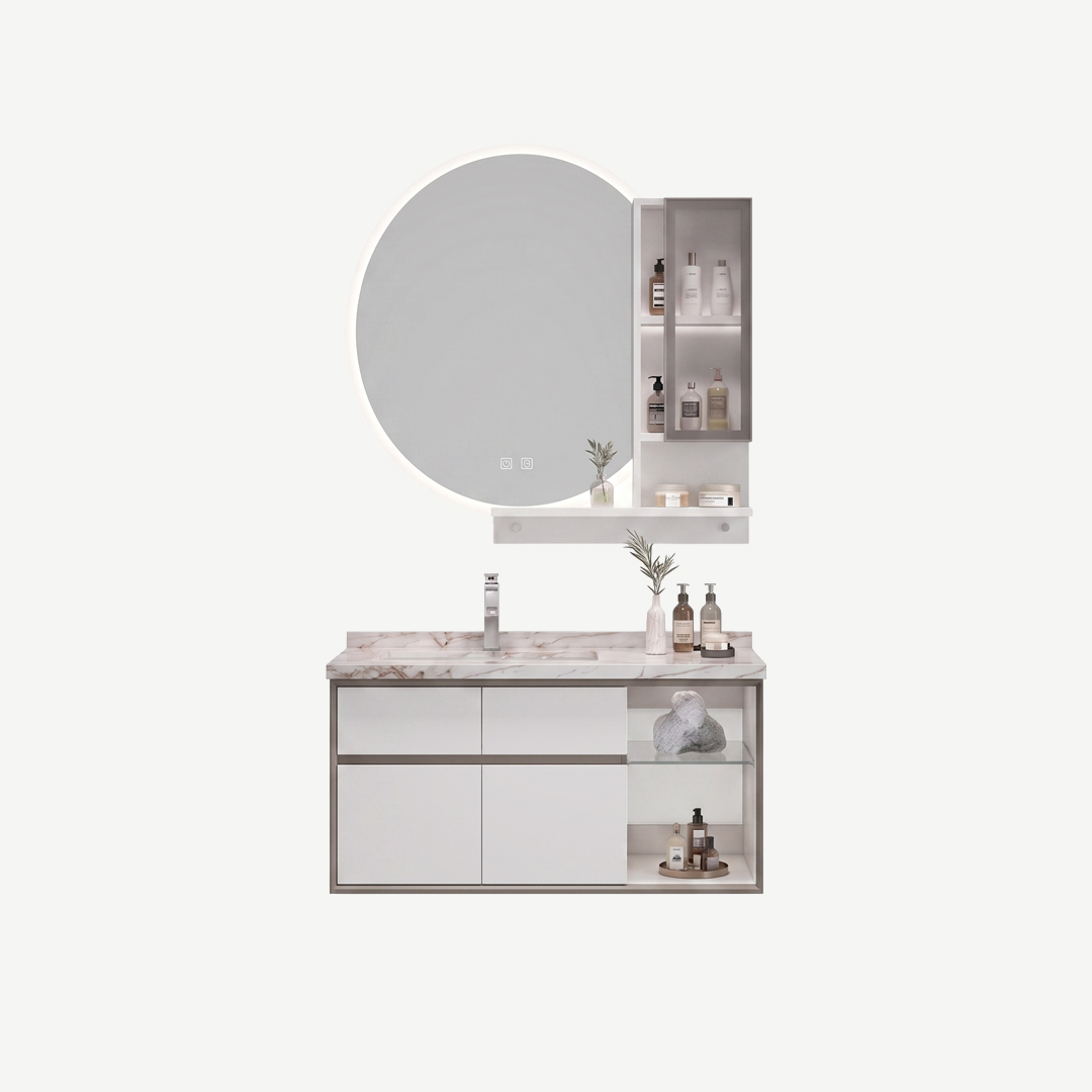 CASCADE VANITY CABINET SET WITH MIRROR With SMART LIGHT - FM017-80