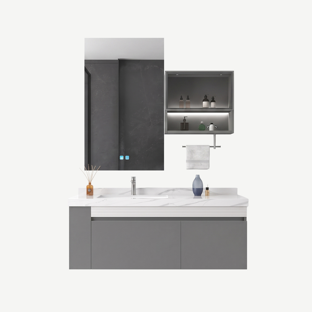 CASCADE VANITY CABINET SET with MIRROR With SMART LIGHT - FM014-80