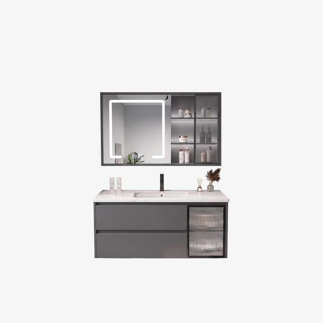 CASCADE VANITY CABINET SET WITH MIRROR With SMART LIGHT - 2028E-90