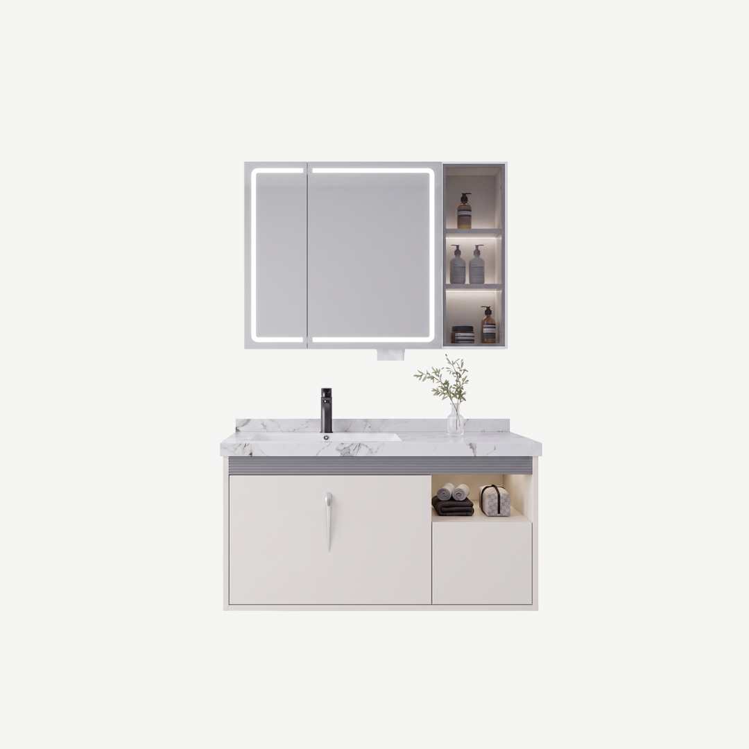 CASCADE VANITY CABINET SET with MIRROR With SMART LIGHT - 2304-90